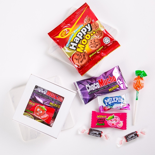 [답례품 구디백] 심플한 간식 세트+무료스티커 졸업 입학 스티커 생일 간식 선물 방학 축하 G_GI0022