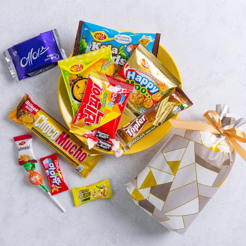 [답례품 구디백] 빅빅 리본 주머니+무료스티커 졸업 입학 스티커 생일 간식 선물 방학 축하 G_GI0028