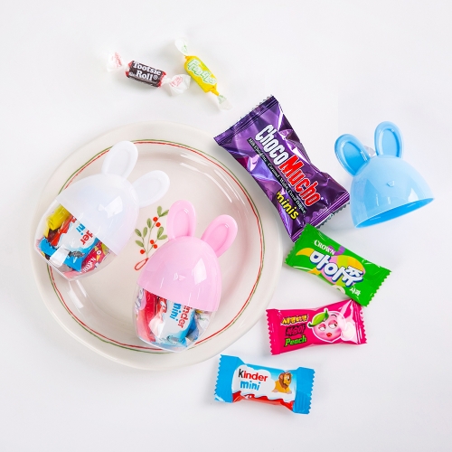 [답례품 구디백] 토끼알 간식 케이스+무료스티커 졸업 입학 스티커 생일 간식 선물 방학 축하 G_GI0040