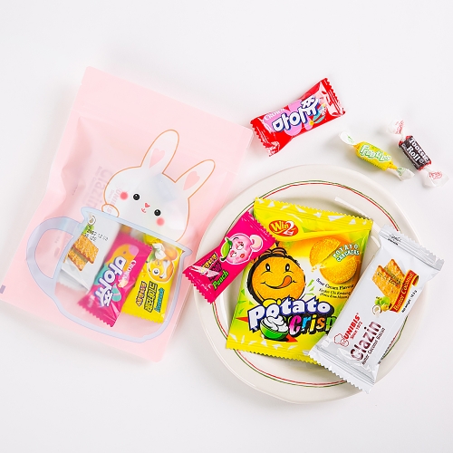 [답례품 구디백] 티컵 동물 간식팩+무료스티커 졸업 입학 스티커 생일 간식 선물 방학 축하 G_GI0048