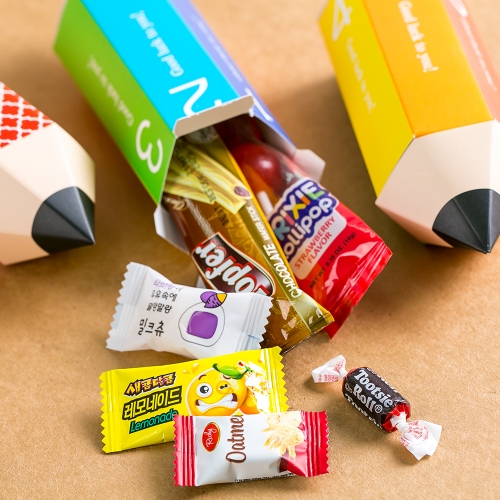 [답례품 구디백] 수리수리 연필이당+무료스티커 졸업 입학 스티커 생일 간식 선물 방학 축하 G_GI0051