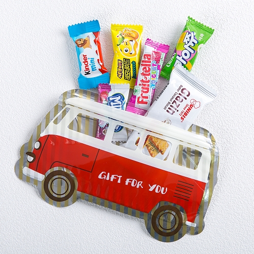 [답례품 구디백] 스쿨버스 간식팩+무료스티커 졸업 입학 스티커 생일 간식 선물 방학 축하 G_GI0055