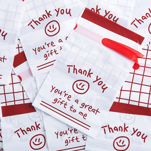 [답례품 구디백] 땡큐 리본 +무료스티커 졸업 입학 스티커 생일 간식 선물 방학 축하 G_GI0058