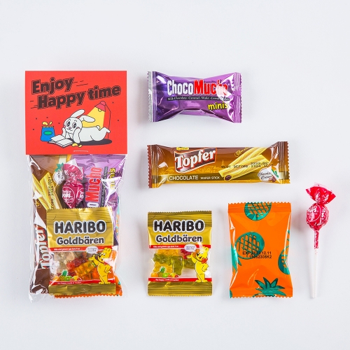 [답례품 구디백] 래빗 스낵 구디백+무료스티커 졸업 입학 스티커 생일 간식 선물 방학 축하 G_GI0067