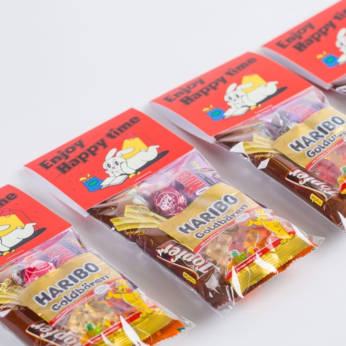 [답례품 구디백] 래빗 스낵 구디백+무료스티커 졸업 입학 스티커 생일 간식 선물 방학 축하 G_GI0067