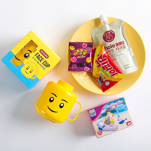 [답례품 구디백] 옥스포드컵 블록(남아 여아 2종선택구매)+무료스티커 졸업 입학 스티커 생일 간식 선물 방학 축하 G_GI0063