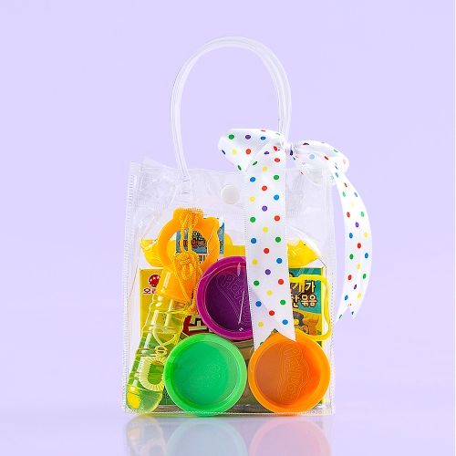 [답례품 구디백] 플레이도우 소풍 가방+무료스티커 졸업 입학 스티커 생일 간식 선물 방학 축하 G_GI0070