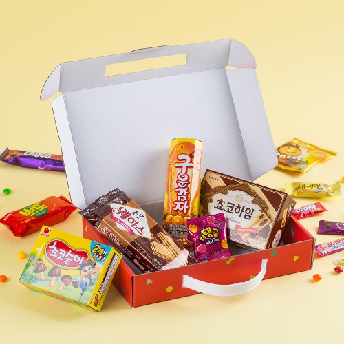 [답례품 구디백] 반짝반짝 종합과자+무료스티커 졸업 입학 스티커 생일 간식 선물 방학 축하 G_GI0074