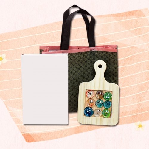 투명 유리구슬 원목 냄비받침