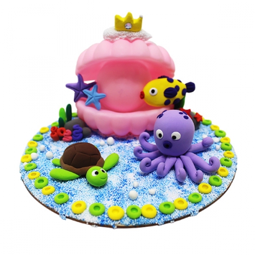 클레이 조개 무드등