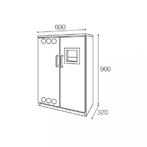고무 냉장고 양문형