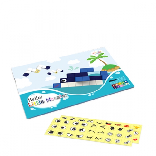 매직큐브 큐블로 국내생산 자석블럭 NEW 리틀몬스터 활동교재포함 MC100W