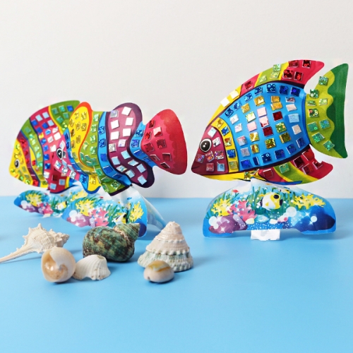 홀로그램 모자이크 물고기3종