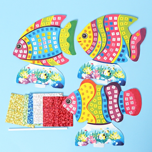 홀로그램 모자이크 물고기3종