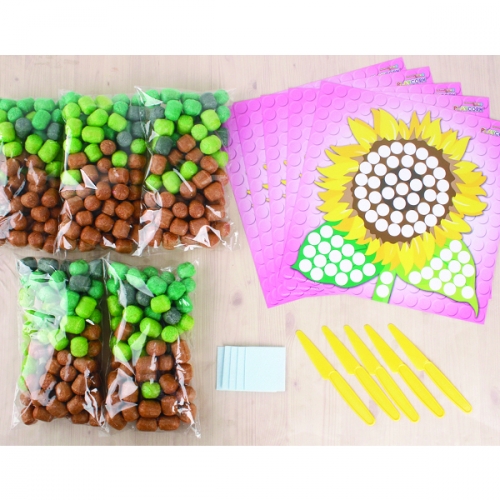 플레이콘 모자이크 (해바라기) 5인용-1세트