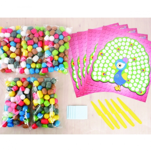 플레이콘 모자이크 (공작새) 5인용-1세트