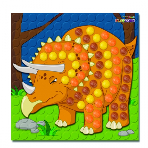 플레이콘 모자이크 (공룡-트리케라톱스) 5인용-1세트