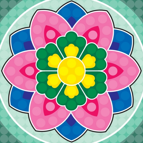 미니플레이콘 모자이크 5인용 (선택1) 노인미술, 만다라, 메주