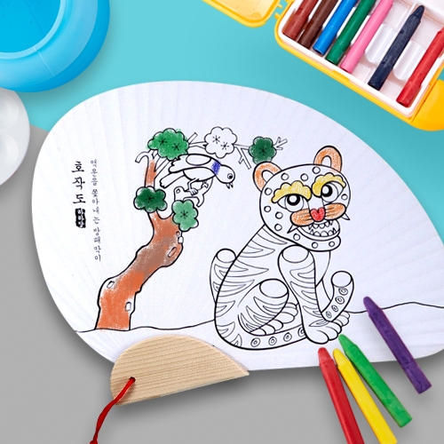 [하하당] 전통민화 조개부채 (5종 택1)