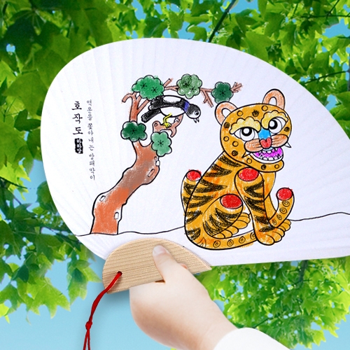 [하하당] 전통민화 조개부채 (5종 택1)