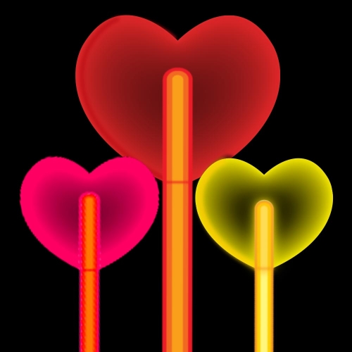 2000해피글로우하트야광봉