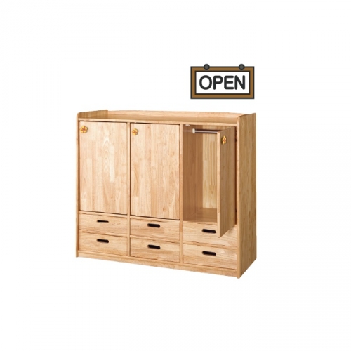 고무 서랍문옷장 6인용