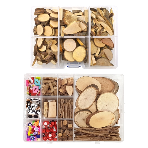 [만꾸] 에코우드 16종 자연물 나무조각세트
