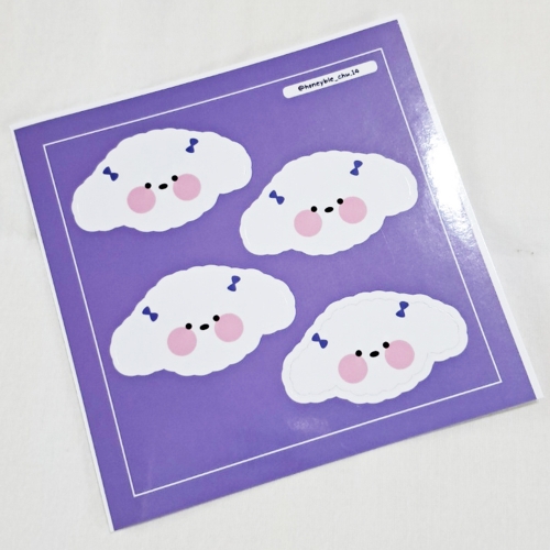 동물얼굴스티커 5가지중 선택