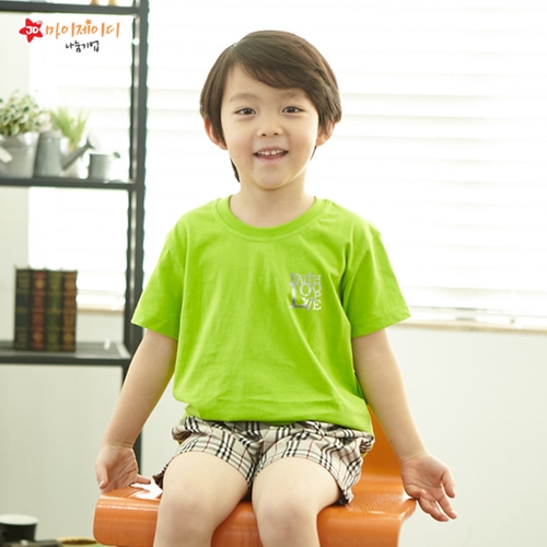 국내산 순면 반짝반짝 포일 아트 골드 실버 티셔츠 반팔 _믿음소망사랑2 ★심플디자인★