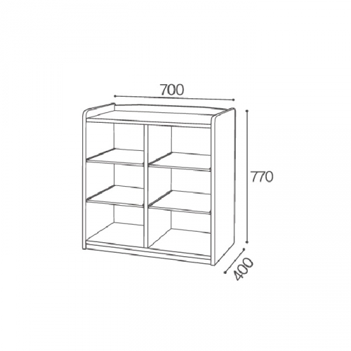 고무 영아사물함 6인용