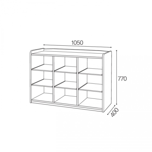고무 영아사물함 9인용