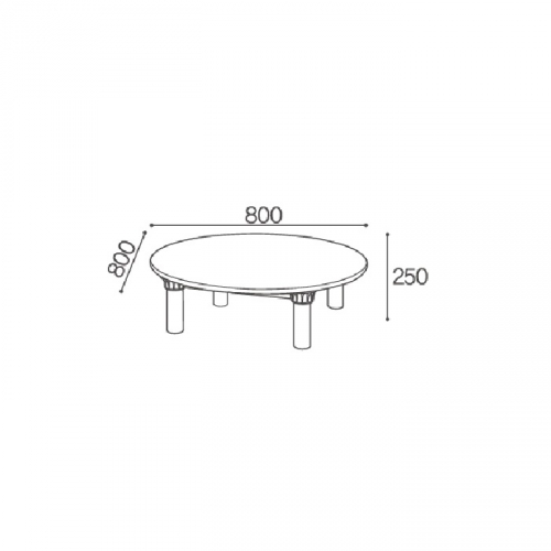 고무 원형 책상