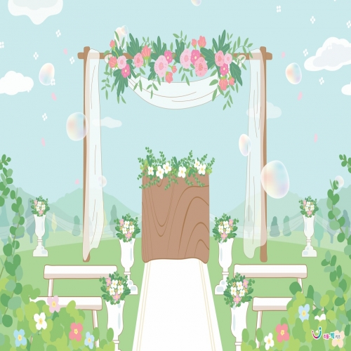 [리틀빅키즈] 야외 결혼식 무대배경