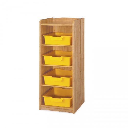 고무 컬러바구니장 4인용