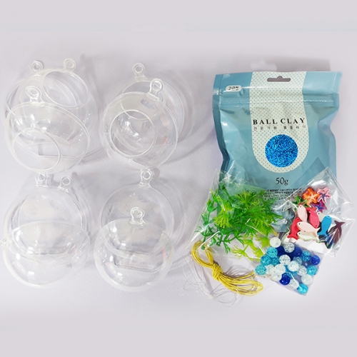 [탑키드] 만들기 투명볼 미니 어항 모빌 (5인용)