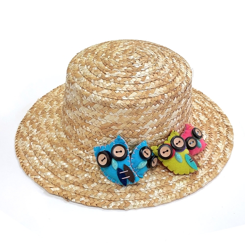 부엉이 부직포 단추 인형(대,중)