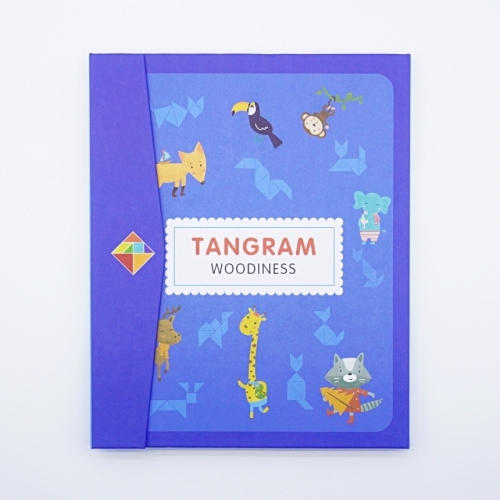 자석 칠교놀이 세트 유아 수학 창의력 교구 원목 칠교 책 판 조각퍼즐 노인 치매예방 교재