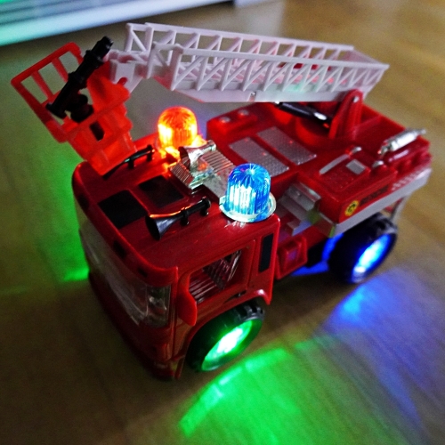 LED 움직이는 119 소방차 장난감 911 구급차 자동차 어린이 유아 직업윤리 인지교육