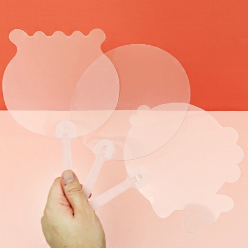 [아트드림] 투명 부채 3종