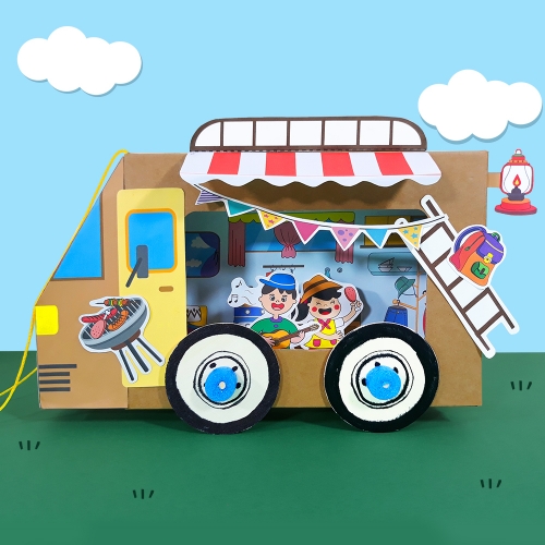 [탑키드] 만들기 신나는 캠핑카 (4인용)