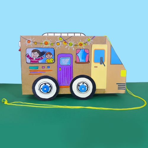 [탑키드] 만들기 신나는 캠핑카 (4인용)