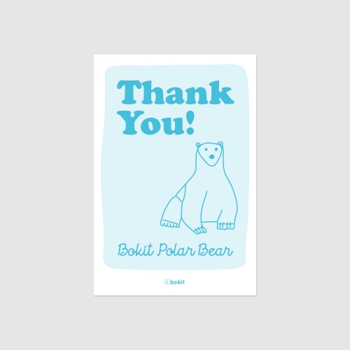 보킷 디자인 엽서 3종