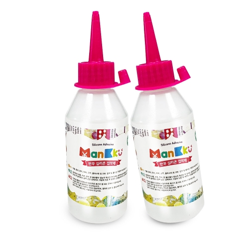 [만꾸] 실리콘 접착제 100ml / 철 플라스틱 유리 금속 공예용 kc인증 만능본드