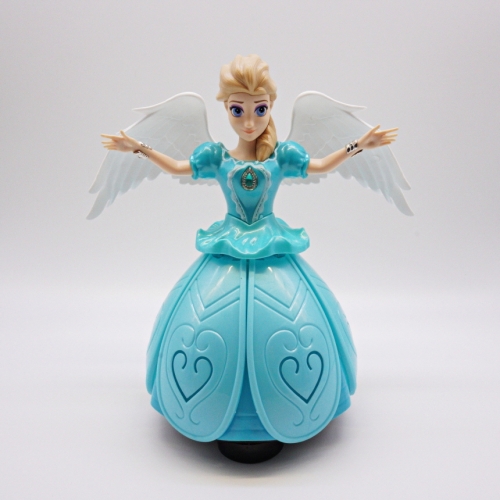 춤추는 엔젤걸 2종 작동완구 댄싱 LED 멜로디 장난감 소리나는 움직이는 겨울 공주 인형