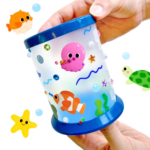 바다 생물 꾸미기 스티커 / 바닷속 친구들 연필꽂이