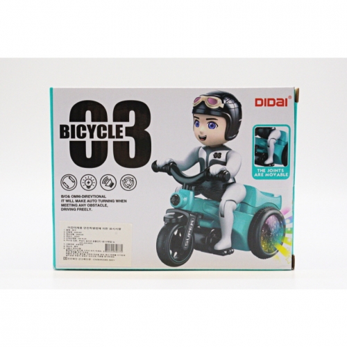 장난꾸러기 LED 오토바이 라이더 장난감 2종 360도 회전하는 세발자전거 어린이 선물