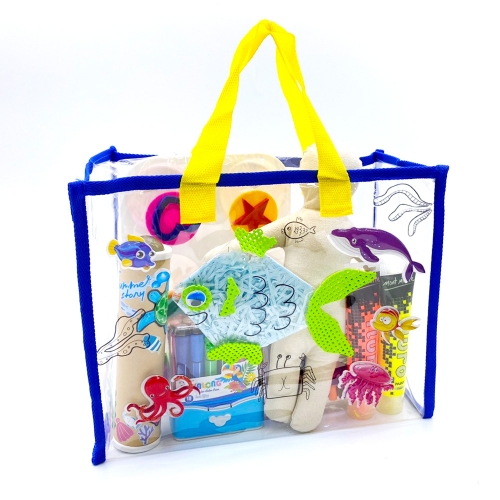 [만꾸] 물속 나라 비치백 / 여름 물놀이 투명 가방