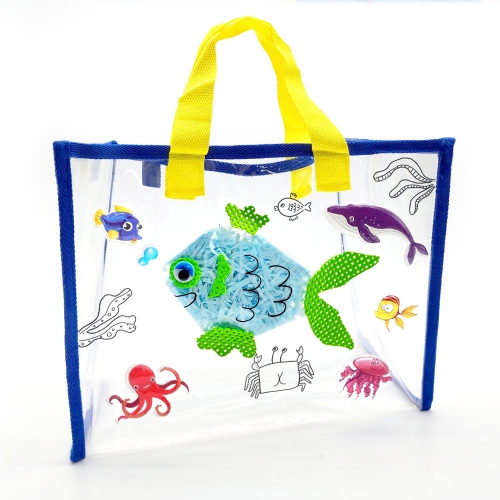 [만꾸] 물속 나라 비치백 / 여름 물놀이 투명 가방
