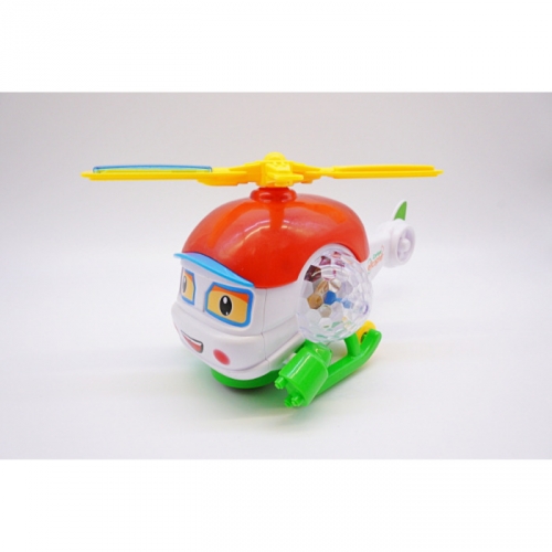 신나는 미러볼 헬리콥터 장난감 LED 멜로디 미러볼 헬기 경찰차 소방차 어린이 선물