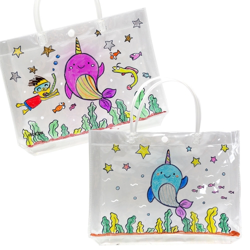 바다 투명 비치백 만들기